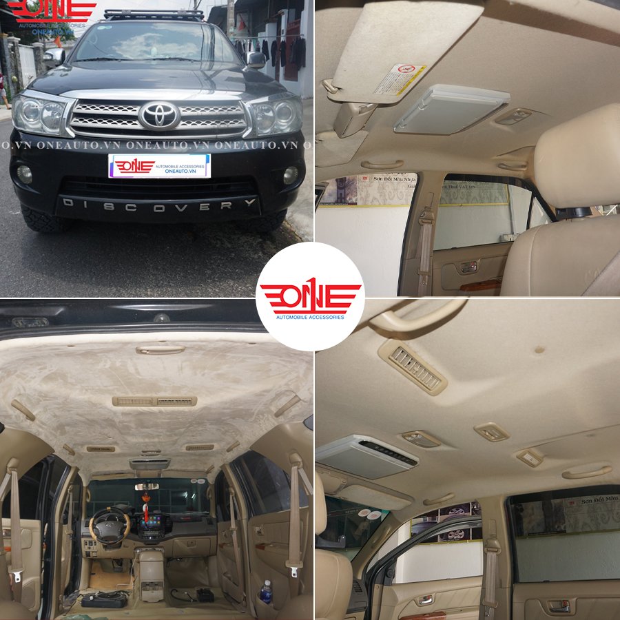Bọc trần da lộn ô tô Toyota Fortuner