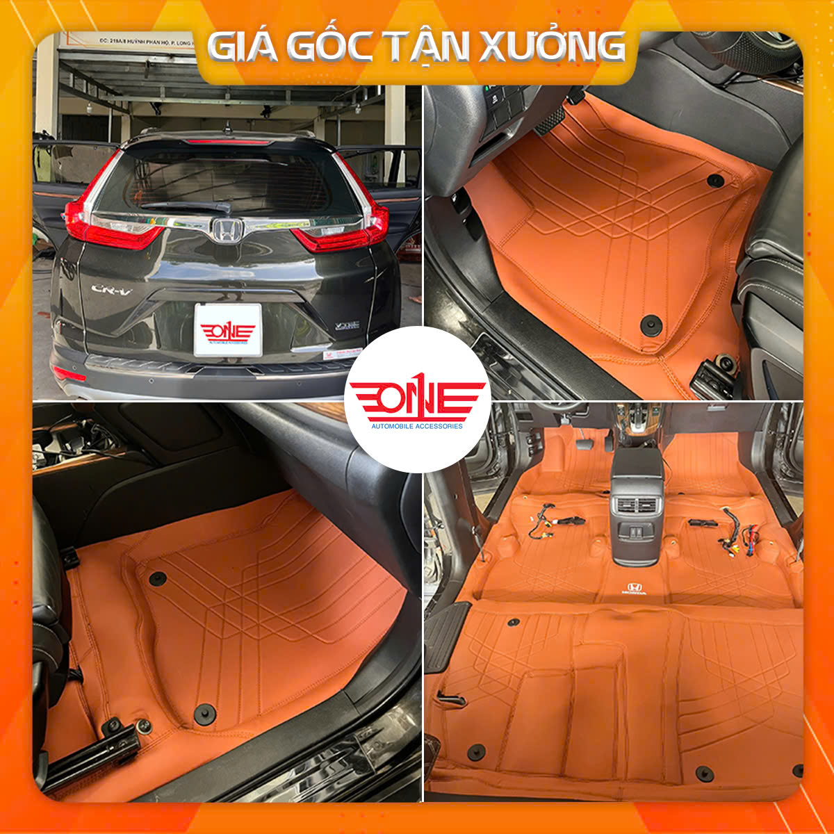Thảm lót sàn ô tô 360 Honda CRV 2024 Luxury bản 7 chỗ Mới Nhất