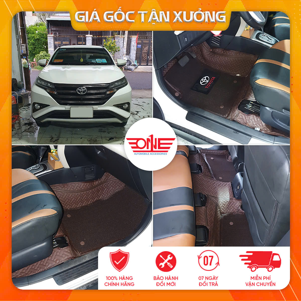 Thảm lót sàn ô tô 6D xe Toyota Rush