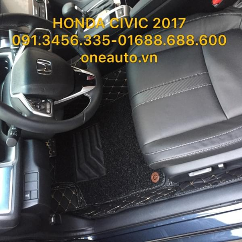 Thảm Lót Sàn Da Cao Cấp HONDA CIVIC 2017