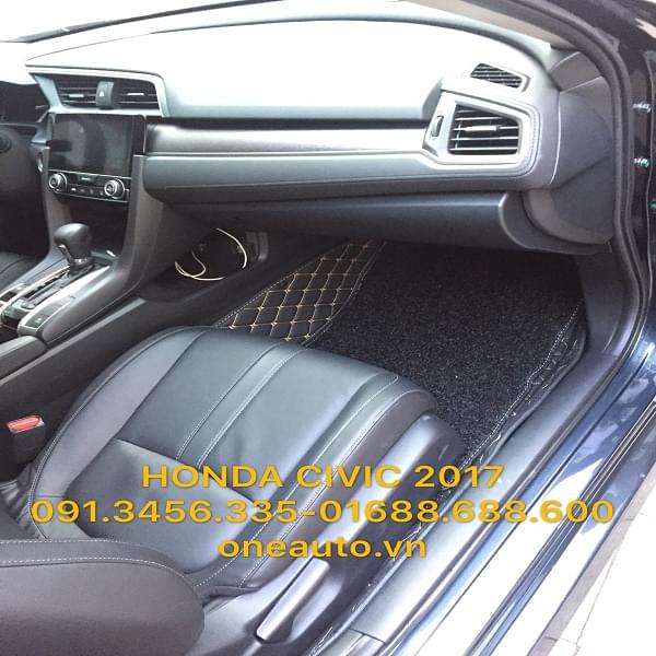 Thảm Lót Sàn Da Cao Cấp HONDA CIVIC 2017
