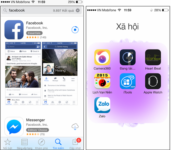 Ứng dụng hay cho iphone trên Appstore