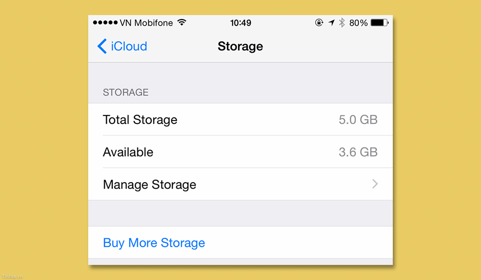 Thủ thuật cách khắc phục giải phóng dung lượng bộ nhớ cho tài khoản Icloud