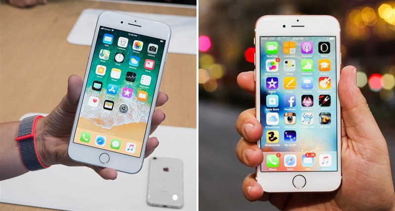 So sánh khác biệt giữa iPhone 6s và iPhone 8