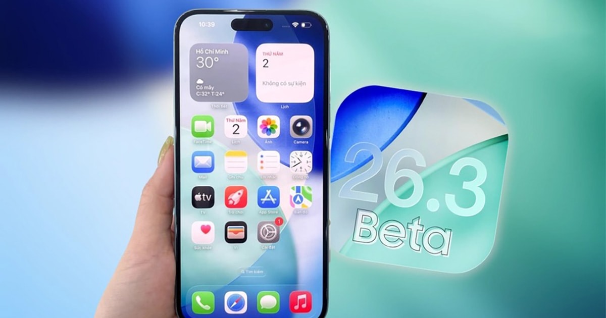 iOS 26.3 beta 3 chính thức phát hành