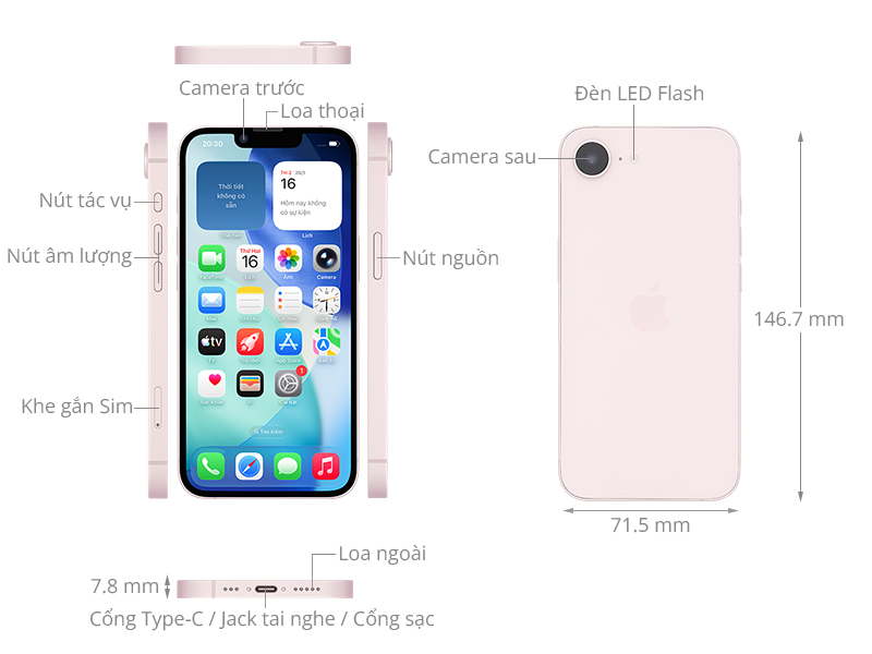 iPhone 17e có SIM VẬT LÝ không?
