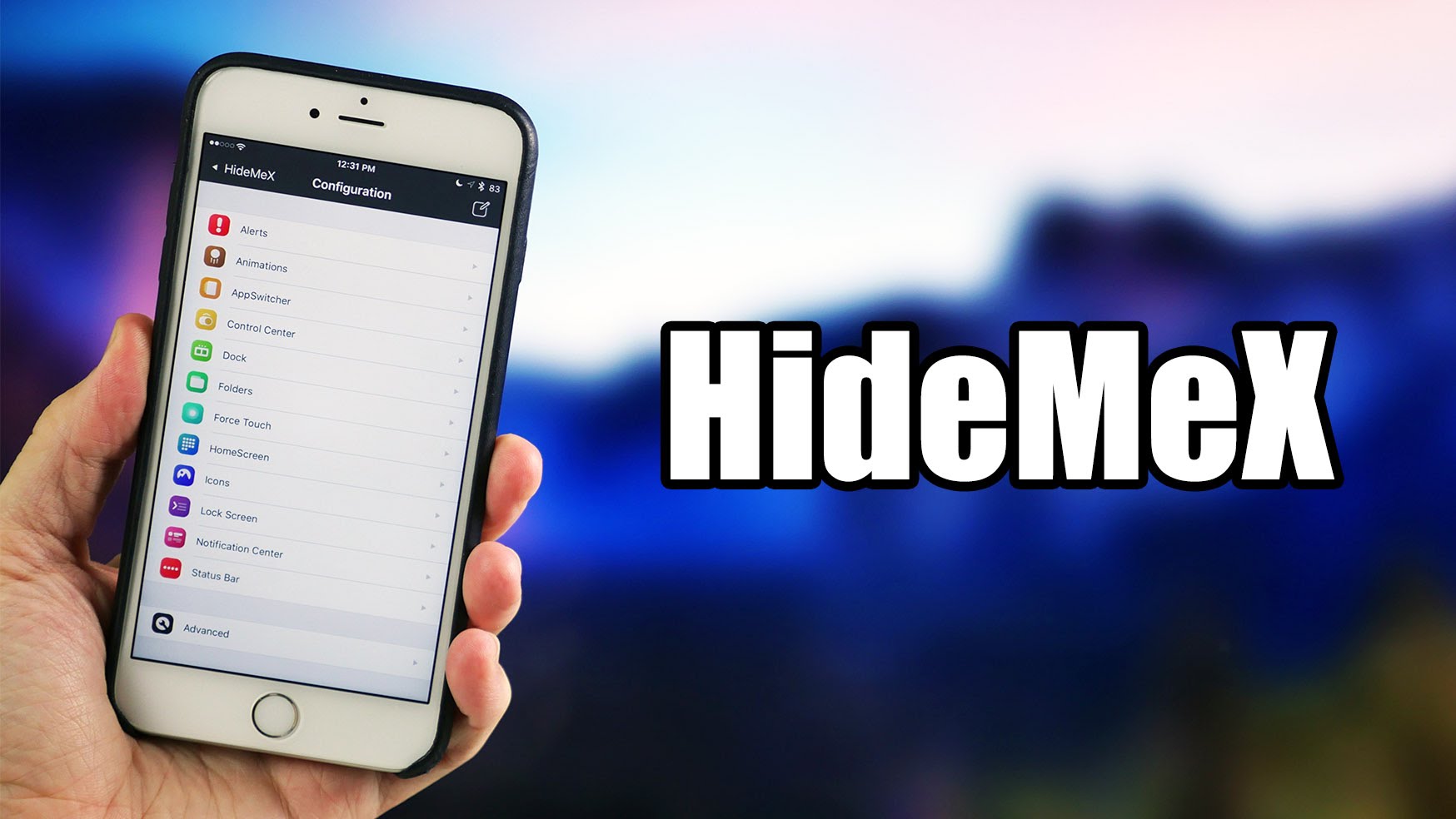 HideMeX – Tùy chỉnh tất cả trong 1 cho SpringBoard