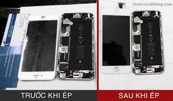 Nhận biết Iphone ép kính