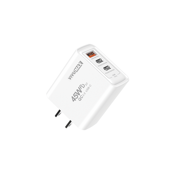 Củ sạc nhanh 3 cổng 45W Vivumax PD45