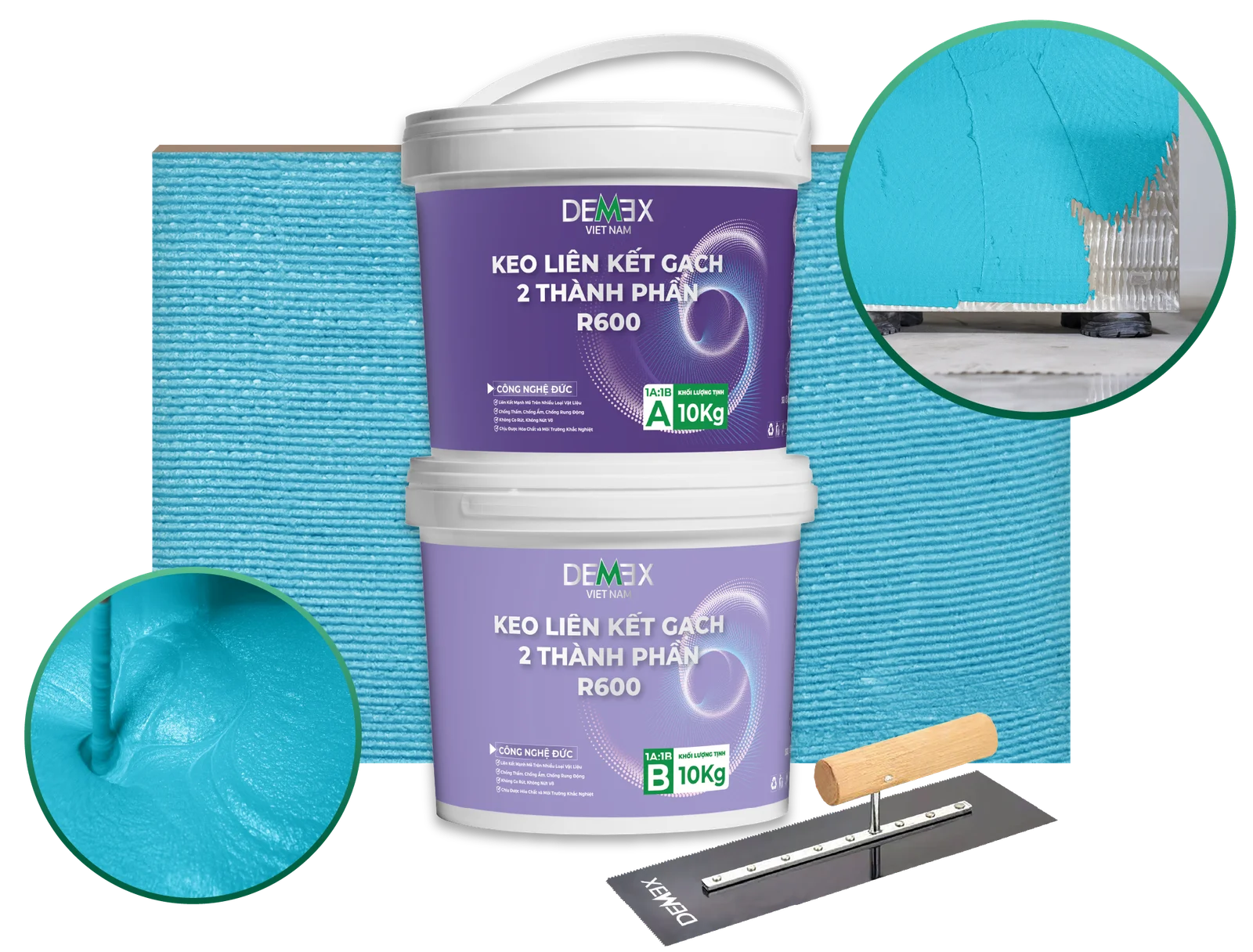 KEO LIÊN KẾT GẠCH 2 THÀNH PHẦN DEMEX R600