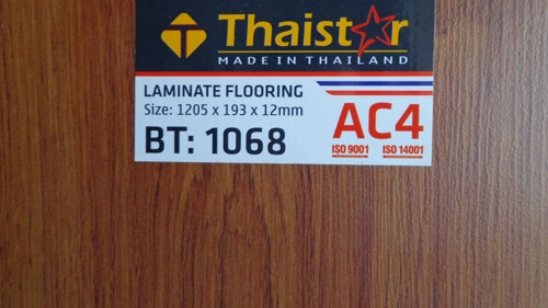 Sàn gỗ Thailand 12mm Thaistar BT1068