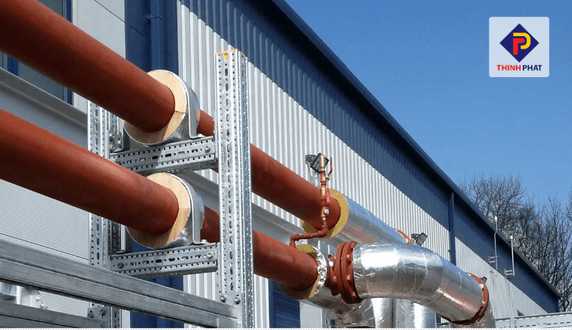Gối PU Foam được ứng dụng để lắp đặt các đường ống công nghiệp Gối PU Foam được ứng dụng để lắp đặt các đường ống công nghiệp