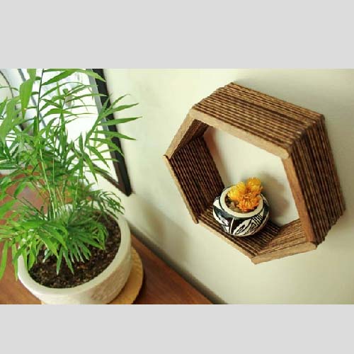 Nhặt que kem quanh nhà làm kệ sách tổ ong đựng sách đựng đồ đều đẹp