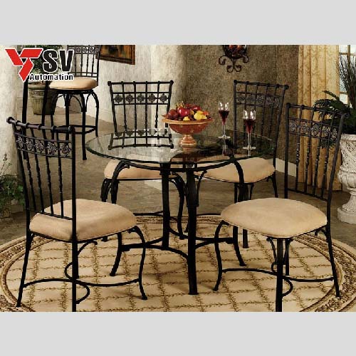 Mẫu Bàn ghế ăn bằng kim loại được cắt Laser đẹp nhất
