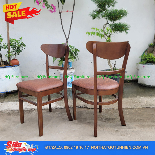 Bộ bàn 1m6 giả đá 6 ghế Panda – Màu tự nhiên và Walnut, ôm lưng, rộng rãi, dễ vệ sinh