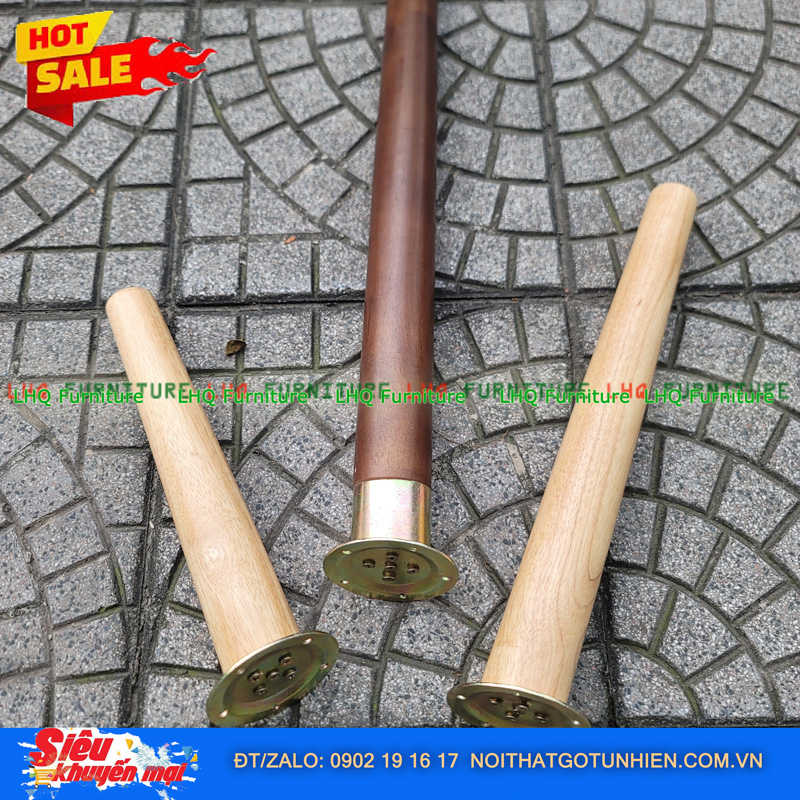 Chân Gỗ DIY Cao 30, 40, 50, 60, 70 – Chắc Chắn, Thẩm Mỹ, Dễ Kết Hợp