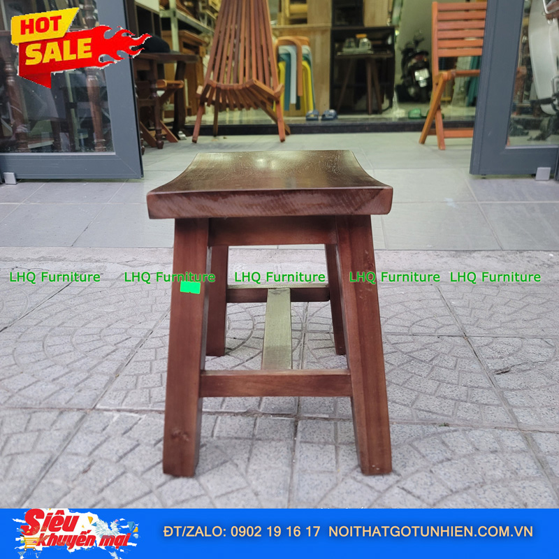 Ghế Cafe Đôn Gỗ Tự Nhiên – Giá Ưu Đãi Chỉ 195.000đ Tại LHQ Furniture