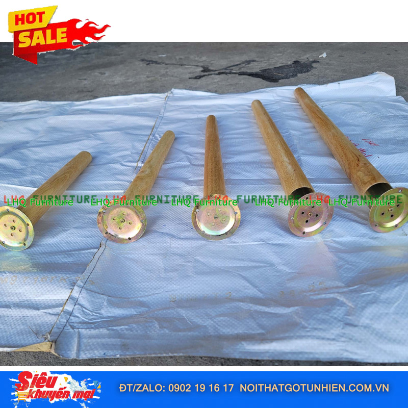 Chân Gỗ DIY Cao 30, 40, 50, 60, 70 – Chắc Chắn, Thẩm Mỹ, Dễ Kết Hợp