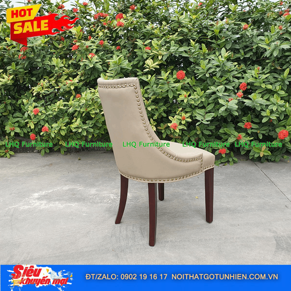Ghế Baker – Tân Cổ Điển Sang Trọng, Chất Liệu Gỗ Cao Su Hoặc Sồi, Bọc Simili Cao Cấp