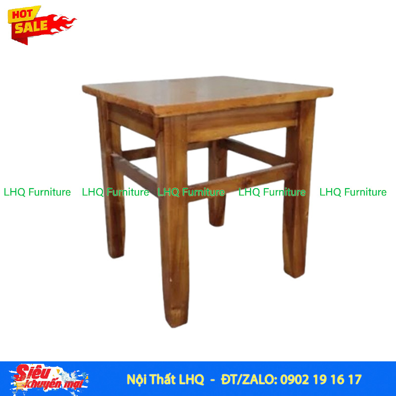 Bàn Cafe Vintage Vuông – Chạm Nhẹ Ký Ức, Làm Đẹp Không Gian Quán