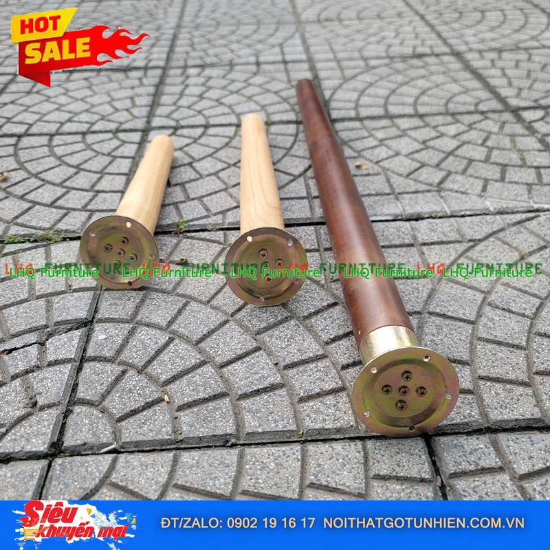 Chân Gỗ DIY Cao 30, 40, 50, 60, 70 – Chắc Chắn, Thẩm Mỹ, Dễ Kết Hợp