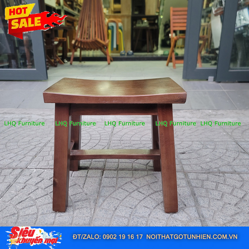Ghế Cafe Đôn Gỗ Tự Nhiên – Giá Ưu Đãi Chỉ 195.000đ Tại LHQ Furniture