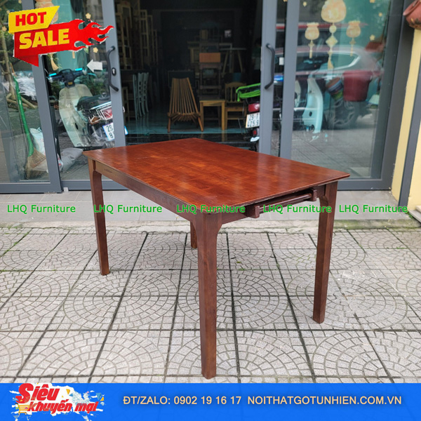 Siêu khuyến mãi – Bộ bàn ăn 6 ghế Cherry sơn màu walnut – Giá chỉ 4.200.000đ tại LHQ Furniture