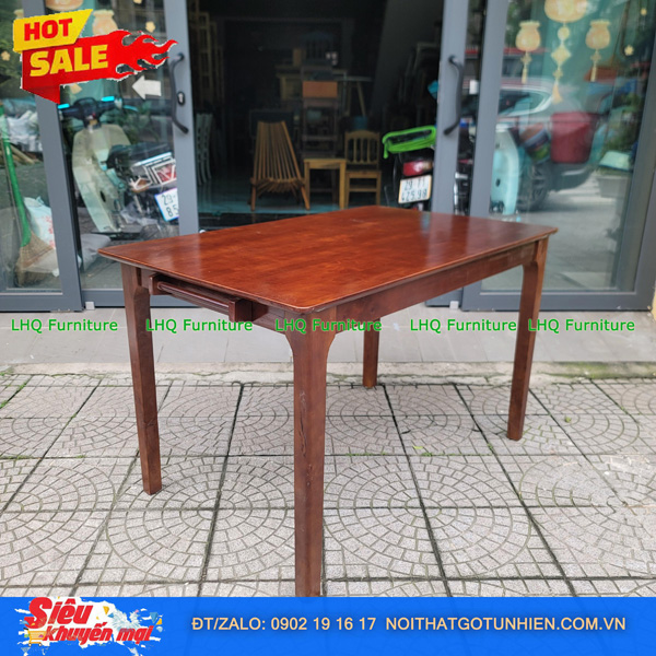 Siêu khuyến mãi – Bộ bàn ăn 6 ghế Cherry sơn màu walnut – Giá chỉ 4.200.000đ tại LHQ Furniture
