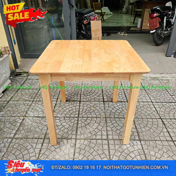 Bộ Bàn Vuông 80 2 Ghế Butter Nệm – Siêu phẩm gia đình – Giá sốc chỉ 1.600.000đ