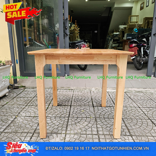Bộ bàn Butter 4 ghế, bàn vuông 80cm – Tối ưu diện tích | LHQ Furniture