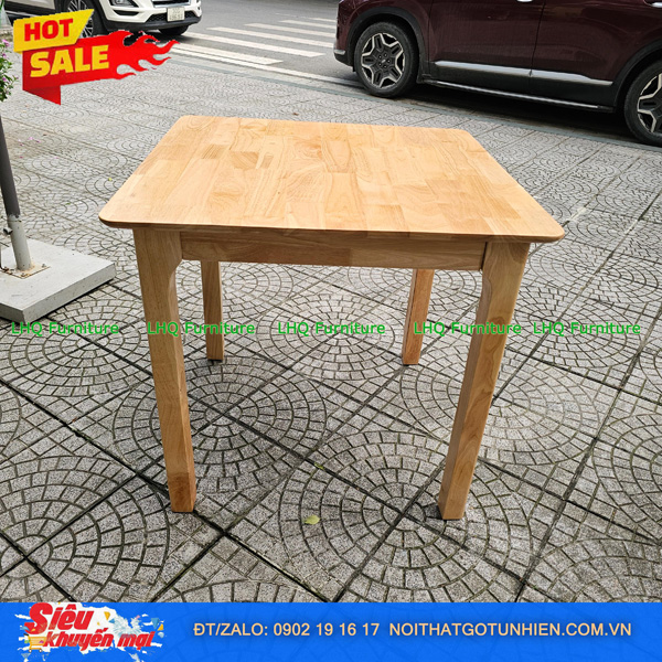 Bộ Bàn Vuông 80 2 Ghế Butter Nệm – Siêu phẩm gia đình – Giá sốc chỉ 1.600.000đ