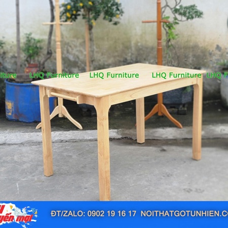 🔥 Siêu sale – Bộ bàn ăn 1m6 gỗ cao su tự nhiên + 6 ghế chữ A – Giá chỉ 4.600.000đ