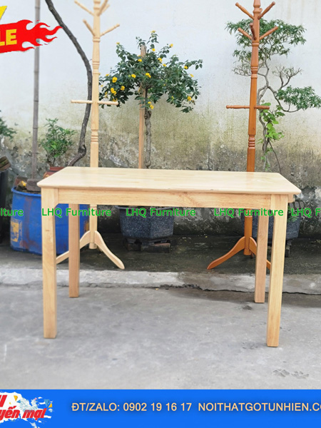 Bộ bàn 1,6m 6 ghế Cabin – Màu óc chó và màu tự nhiên, ghế đẩy gọn, tiết kiệm diện tích