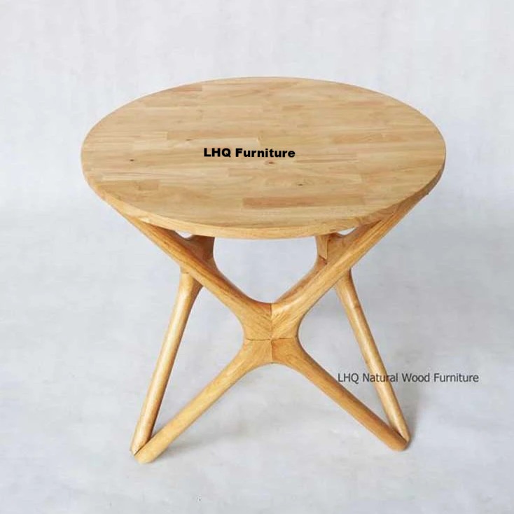 Bộ Bàn Ăn, Bàn Cafe Chân Sao + 2 Ghế Song Tiện – Màu Tự Nhiên – Giá ưu đãi tại LHQ Furniture