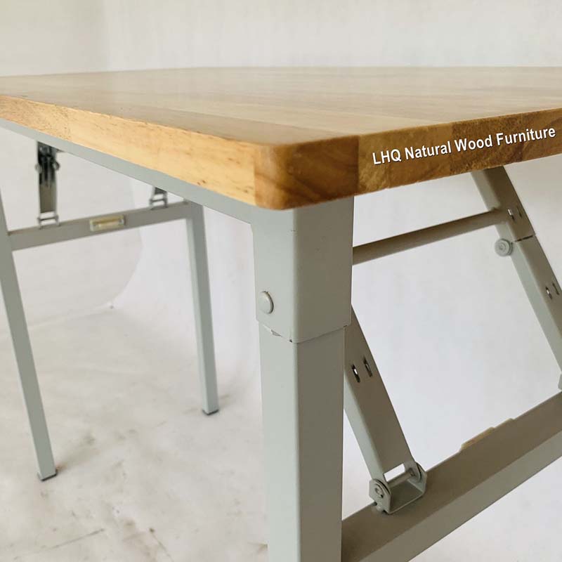 Bàn làm việc 1m2, Khung sắt sơn tĩnh điện, Gấp chân tiện lợi