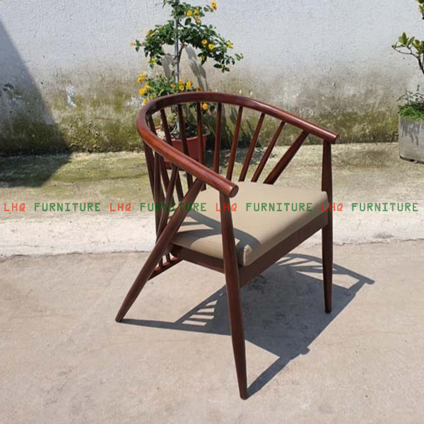Ghế Bàn Ăn 12 Nan Gỗ Cao Su Tự Nhiên - Đẳng Cấp, Bền Bỉ