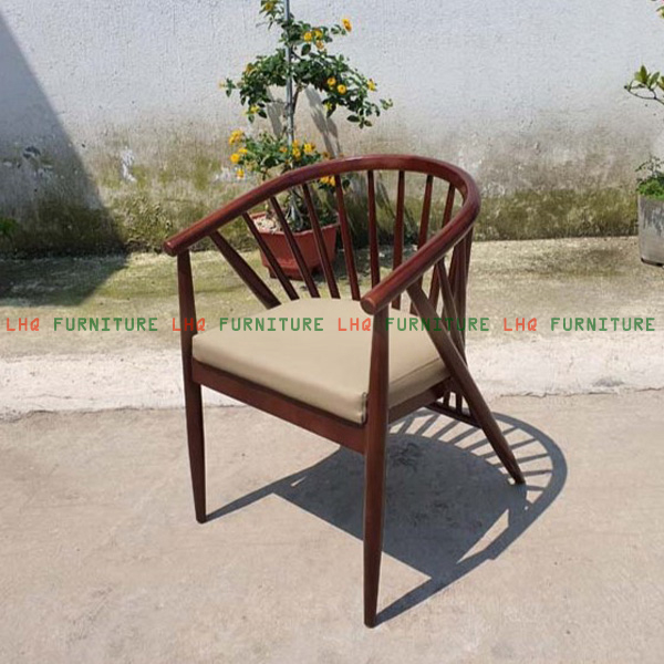 Ghế Bàn Ăn 12 Nan Gỗ Cao Su Tự Nhiên - Đẳng Cấp, Bền Bỉ