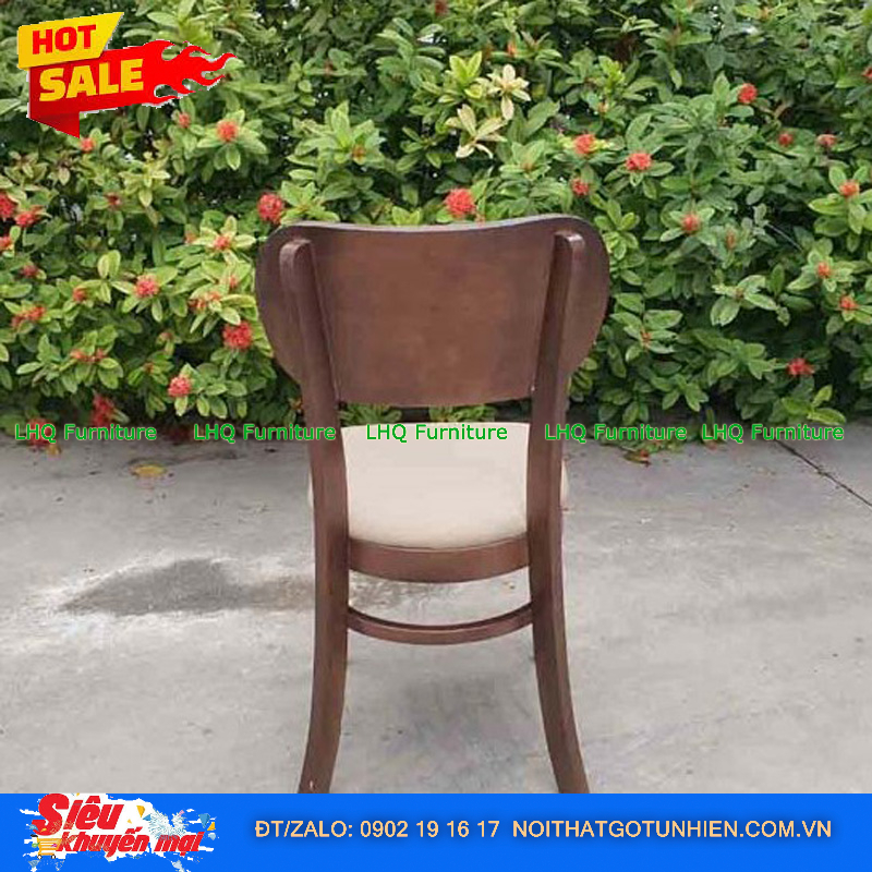 Bộ bàn ăn Butter 4 ghế nệm bàn 1m2 màu Walnut – Giá tốt