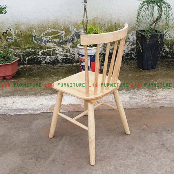 Bộ Bàn Ăn, Bàn Cafe Chân Sao + 2 Ghế Song Tiện – Màu Tự Nhiên – Giá ưu đãi tại LHQ Furniture