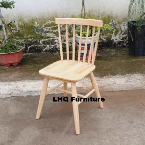 Bộ Bàn Ăn Chân Chụm Tròn 60 + 2 Ghế 7 Nan – Gỗ Tự Nhiên, Chắc Chắn – LHQ Furniture