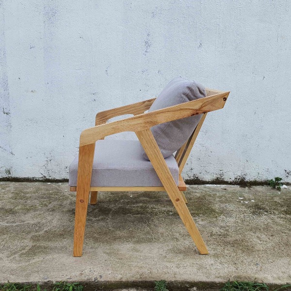 Ghế Sofa Đơn Nakata, Gỗ tự nhiên, Thiết kế ấn tượng, Bán chạy