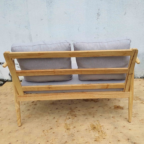 Ghế Sofa Đôi, Thiết Kế Tay Cong Đẹp, Gỗ Tự Nhiên, Hàng Đặt