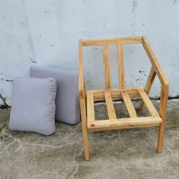 Ghế Sofa Đơn Nakata, Gỗ tự nhiên, Thiết kế ấn tượng, Bán chạy