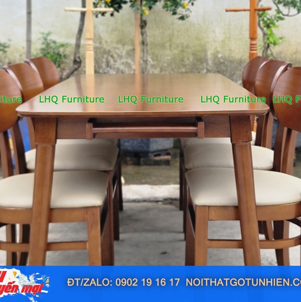 Siêu Ưu Đãi – Bộ Bàn Ghế Ăn Cabin Butter 1m6, 6 Ghế Chỉ 3.450.000đ