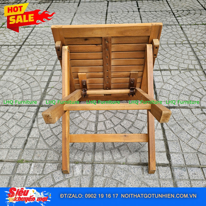 Bàn Cafe Xếp Gọn Gỗ Tràm Tự Nhiên 40x40x40cm – Chắc Chắn, Bền Đẹp, Giá Rẻ Tại Nội Thất LHQ