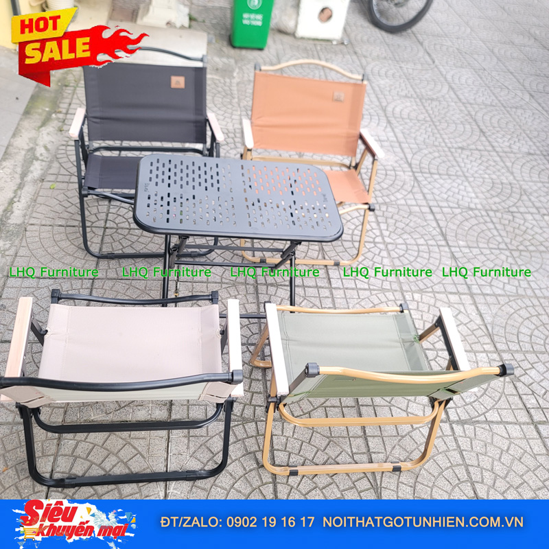 Bộ Bàn Chữ Nhật 40x60x51cm + 4 Ghế Camping – Lựa Chọn Bình Dân Thông Minh