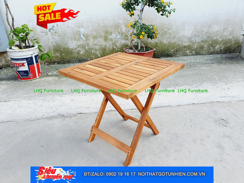 Bộ Sưu Tập Bàn Cafe Gỗ Tràm – Bát Giác, Vuông 50, Vuông 40, Chữ Nhật 40x60 – Đa Dạng Cho Quán Vỉa Hè & Ban Công