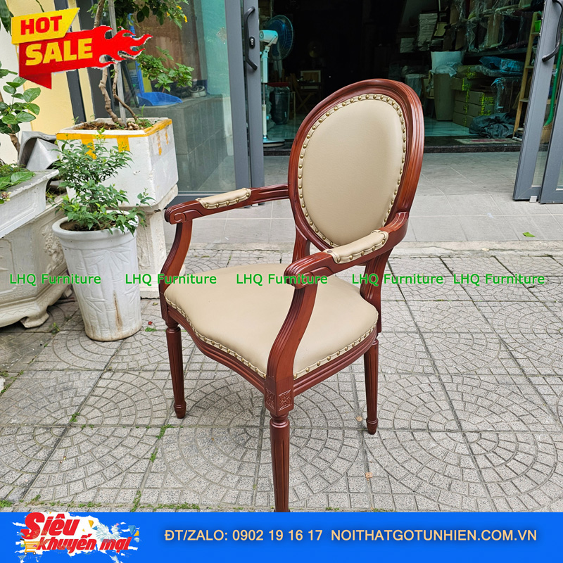 Ghế Louis Có Tay Vịn – Sang Trọng, Bền Bỉ Cho Cafe, Bàn Ăn & Nhà Hàng