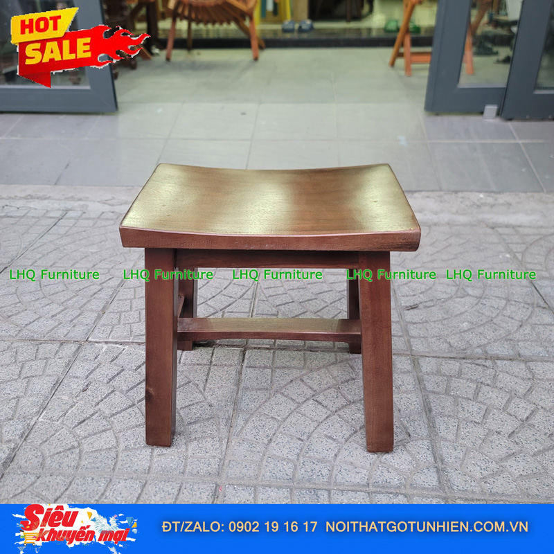 Ghế Cafe Đôn Gỗ Tự Nhiên – Giá Ưu Đãi Chỉ 195.000đ Tại LHQ Furniture