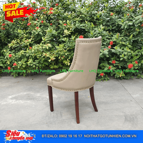 Ghế Baker – Tân Cổ Điển Sang Trọng, Chất Liệu Gỗ Cao Su Hoặc Sồi, Bọc Simili Cao Cấp